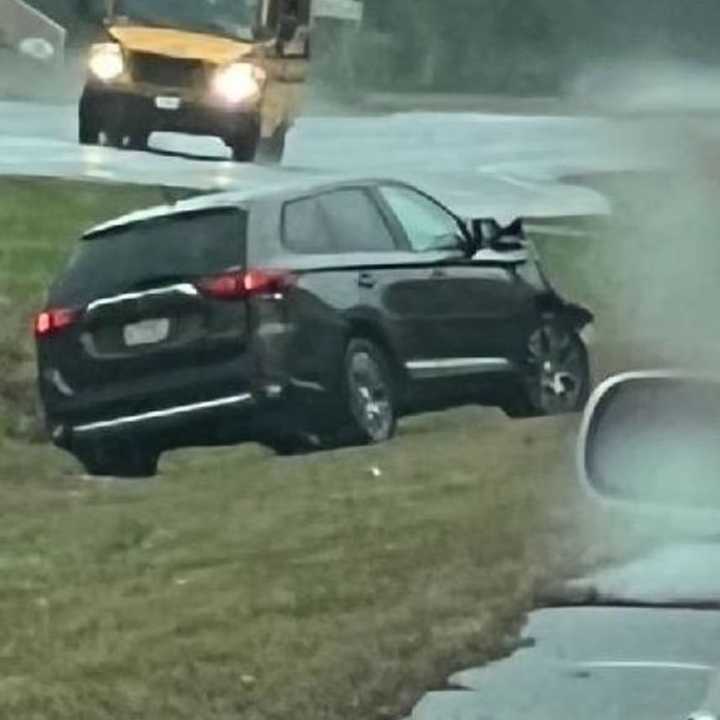 Know this vehicle? Police on Long Island are asking the public for help identifying the owner of an SUV who fled a three-vehicle crash.