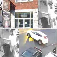 <p>The stabbing suspect and his white SUV; Bill&#x27;s Cafe located at 2312 Derry Street in Harrisburg.</p>