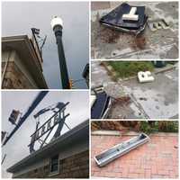 <p>Broad Street Market sign raining down on North 3rd and Verbeke streets in Harrisburg.</p>