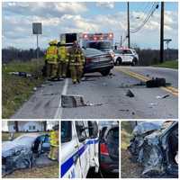 Ambulance Hit While Responding To Crash In Central PA