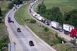 Truck Fire Closes Lanes For Miles Along I-81 In Central PA