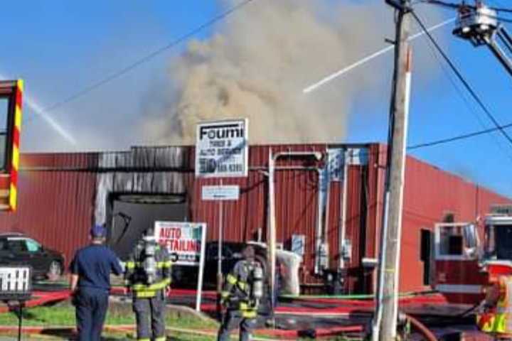 Person, Cars Burn When Central PA Body Shop Catches Fire: Authorities