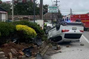 Car Rolls Over Following Crash Into Brick Wall In York: Police