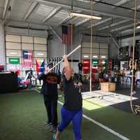 <p>Caitlyn Blake, of Lyndhurst High School, works on her form for the javelin.</p>