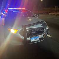 CT State Police Cruiser Struck By Wrong-Way Driver
