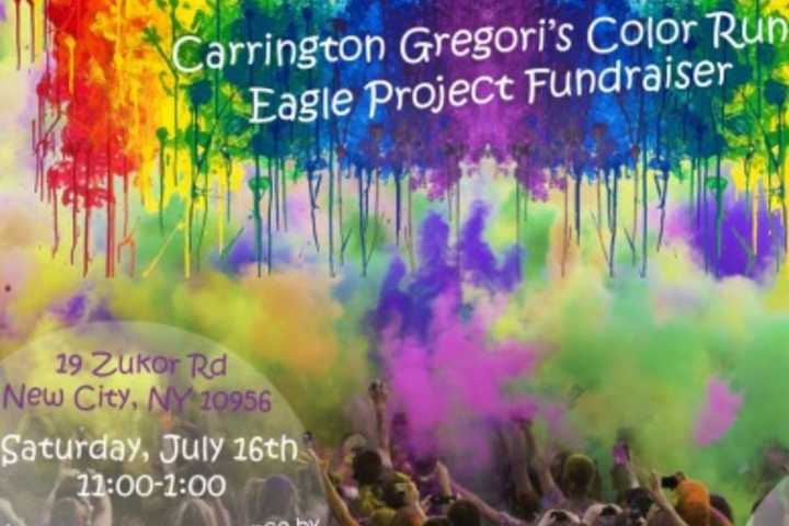 New City Color Run Supports Eagle Scout Project For Town's Anniversary