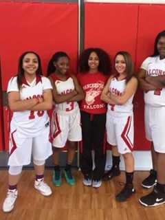 Senior Girl Basketball Players In Haledon Being Honored At Game