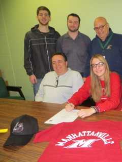 Brewster High Softball Star Milena Strano Signs Intent To Manhattanville