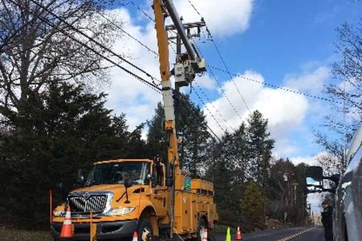 East Main Street In Westport Closed After Car Hits Pole
