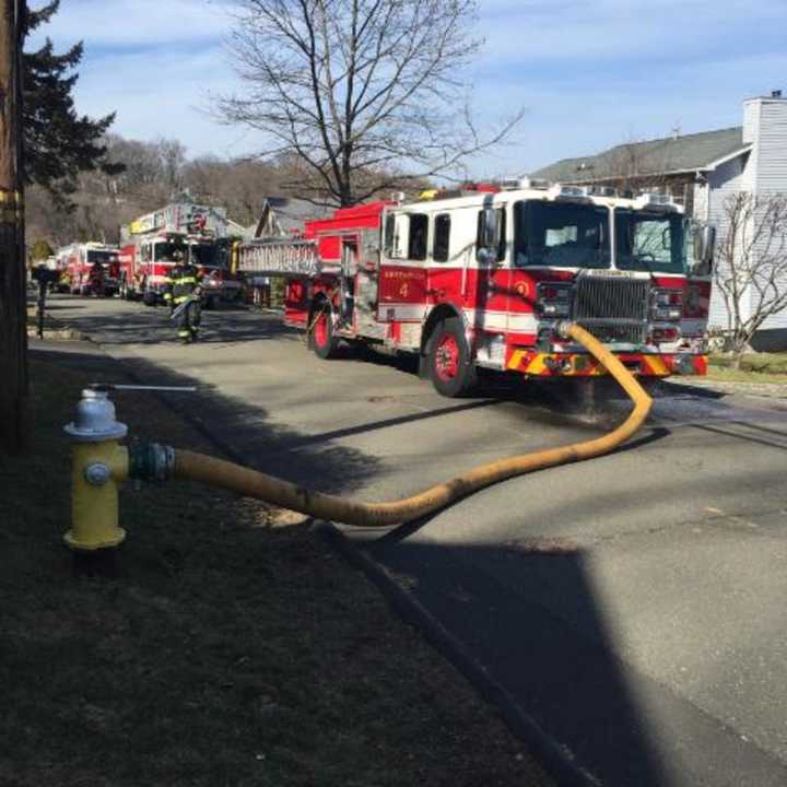 Greenwich fire crews fight a dryer fire at 31 Nicholas Ave. on Sunday, Feb. 28.