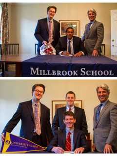 Millbrook School Athletes Bottenberg, Morrisroe Sign College Letters
