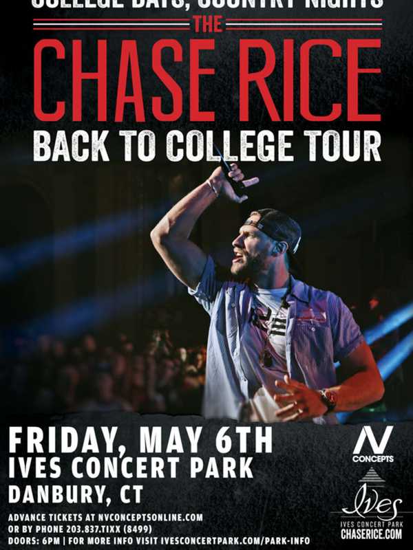 Country Star Chase Rice Takes 'Brings Back To College' Tour To Danbury