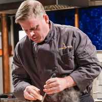 <p>Ridgewood native and chef Gregory Stott competes on &quot;Chopped.&quot;</p>