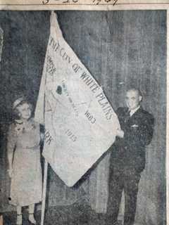White Plains Woman's Club Donated City's First Flag 68 Years Ago