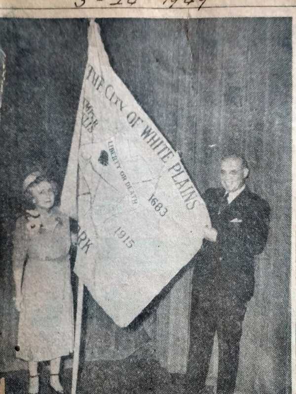 White Plains Woman's Club Donated City's First Flag 68 Years Ago