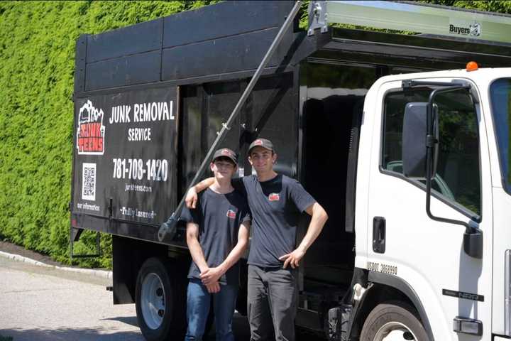 Co-founders of Junk Teens Removal Kirk and Jacob McKinney