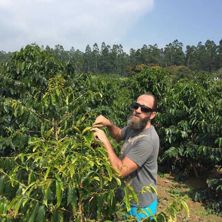 Mike Love of Coffee Lab Roasters in Tarrytown visits a coffee farm in Hawaii, one of the sustainable operations he uses to source product for his brews.