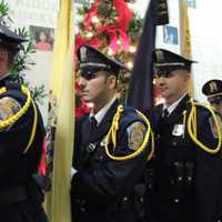 <p>The Bergen County Sheriff's Department color guard at the annual End DWI remembrance and candlelight vigil.</p>