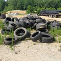 Tired of This: 100 Used Tires Left On Side of Road in Stafford