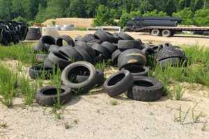 Tired of This: 100 Used Tires Left On Side of Road in Stafford