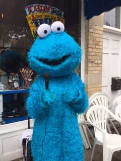 Cookie Monster Spotted Outside Longford's In Rye