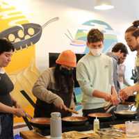 <p>The new location offers dumpling making classes.</p>