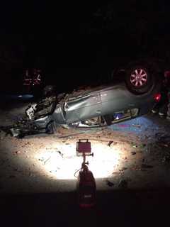 Firefighters Save Man Pinned Under Car In Croton After Rollover Accident