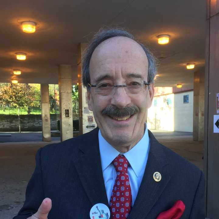 Westchester County Congressman Eliot Engel after casting his vote on Tuesday.