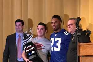 NY Giants Honor Handicapped Mahopac Football Player