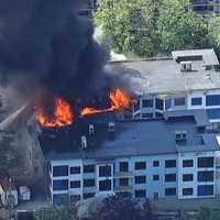 <p>Multiple units and hoses are putting water on the fire, according to Yonkers fire officials.</p>