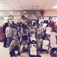 <p>Students celebrate graduating from the Ramapo Police Department&#x27;s D.A.R.E. program.</p>