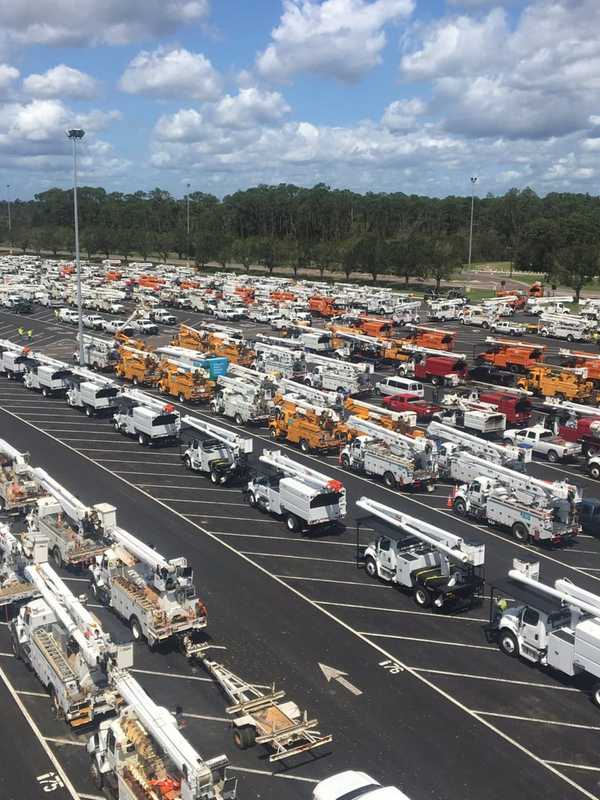 Eversource Arrives: Convoy Of 100 Workers To Help Restore Power In Florida
