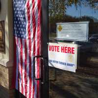 <p>Some Wayne voters cast their ballots at the library.</p>