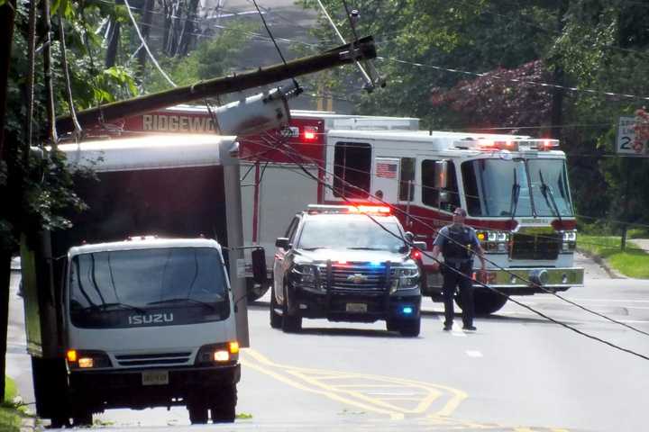 Truck Downs Wires, Closes Busy Thoroughfare In Ridgewood