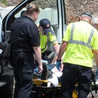 <p>The Glen Rock DPW worker who was injured in a Bobcat mishap was treated at the scene before being taken to The Valley Hospital in Ridgewood.</p>