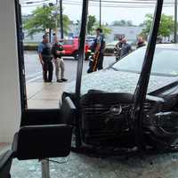 <p>The Aug. 15 crash substantially damaged the Lennon Brooks Salon off East Midland Avenue in Paramus.</p>