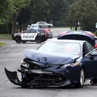 <p>The sedan driver was taken to The Valley Hospital in Ridgewood with injuries that weren&#x27;t life-threatening, police in Glen Rock said.</p>