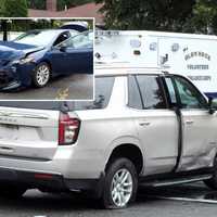 <p>The vehicles collided at the intersection of Hillman Avenue and Woodvale Road near Prospect Street in Glen Rock shortly before 10 a.m. Tuesday, Aug. 15.</p>