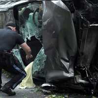 Driver Hospitalized After Fierce Glen Rock Rollover Crash (PHOTOS)