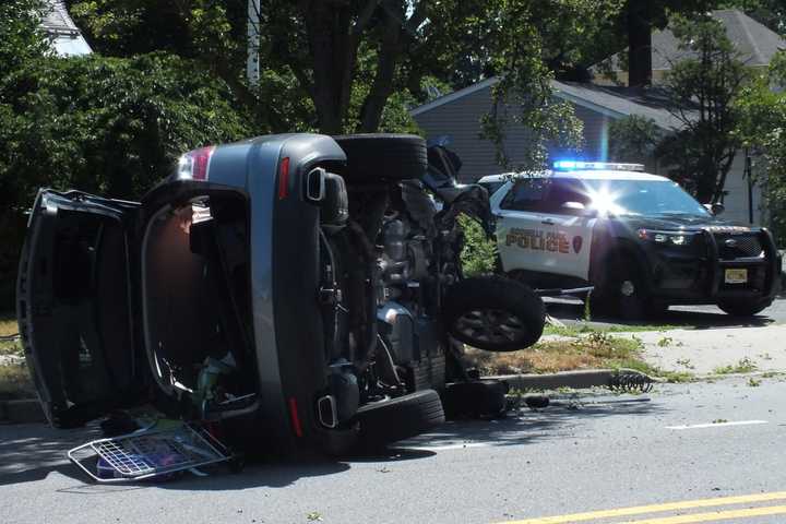 Driver Hospitalized After SUV Rollover Near Paramus Mall