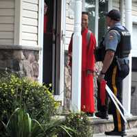 <p>A Fair Lawn police officer walked her to a nearby residence, where another woman apparently translated.</p>