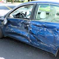 <p>The rammed Subaru Legacy and the Jeep were both towed from the scene of the Wednesday, Sept. 6 crash at the intersection of Walthery and Harrison avenues in Ridgewood.</p>