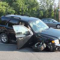 <p>Both vehicles had to be towed.</p>