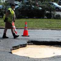 <p>A water main break Friday afternoon closed the entrance and exit ramps at a Route 208 interchange in Fair Lawn.</p>