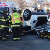Driver, 78, Hospitalized In Waldwick Rollover Crash