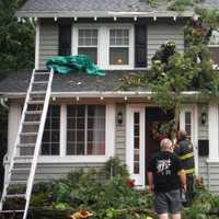 STORMY FRIDAY: Homes Hit By Tree In Glen Rock, Lightning In Ramsey