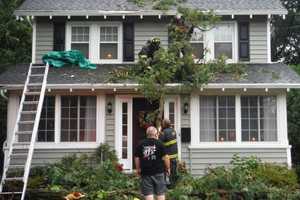 STORMY FRIDAY: Homes Hit By Tree In Glen Rock, Lightning In Ramsey