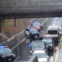 <p>Northbound Route 208 was backed up for miles.</p>