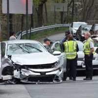 Paramus Police Officer OK, Driver Hospitalized In Multi-Vehicle Crash