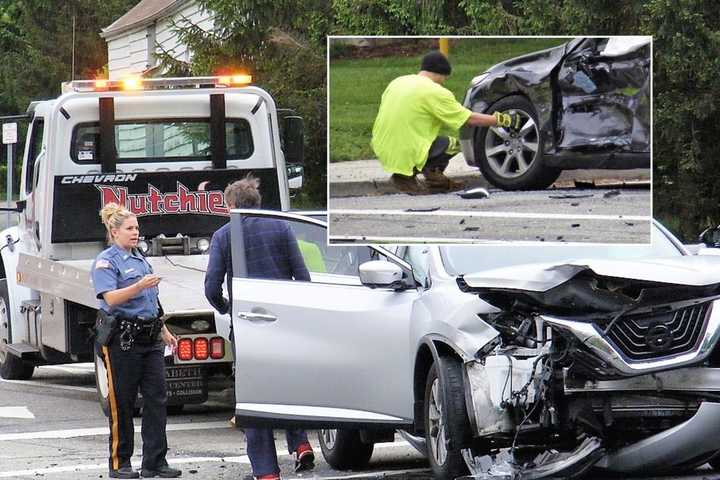 Drivers OK In Paramus Crash